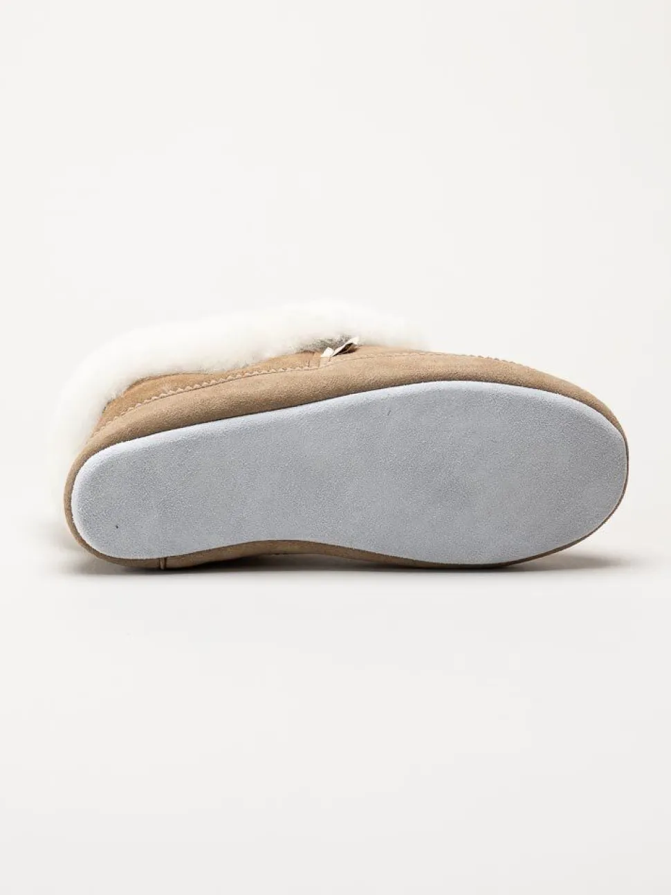 Shepherd - Emmy - Beige slip on fårskinnstofflor