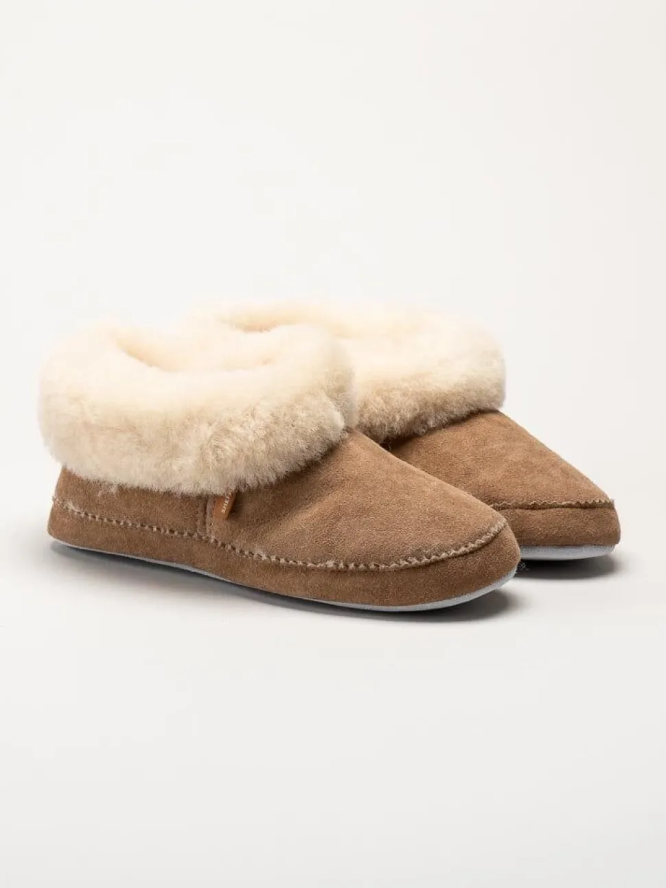 Shepherd - Emmy - Bruna slip on fårskinnstofflor