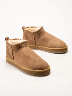 Shepherd - Glasgow - Ljusbruna fodrade boots i mocka