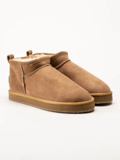 Shepherd - Glasgow - Ljusbruna fodrade boots i mocka