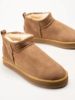 Shepherd - Glasgow - Ljusbruna fodrade boots i mocka