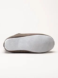 Shepherd - Henrik - Mörkbruna slip on fårskinnstofflor
