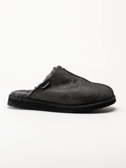 Shepherd - Hugo - Svarta slip in fårskinnstofflor