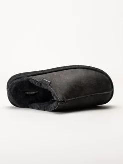 Shepherd - Hugo - Svarta slip in fårskinnstofflor