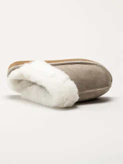 Shepherd - Jessica - Grå slip in fårskinnstofflor