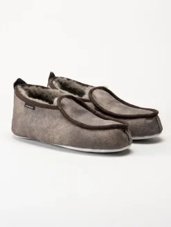 Shepherd - Malte - Bruna slip on fårskinnstofflor
