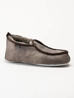 Shepherd - Malte - Bruna slip on fårskinnstofflor