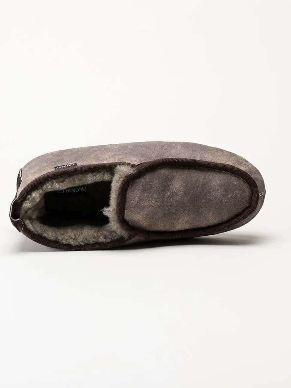 Shepherd - Malte - Bruna slip on fårskinnstofflor