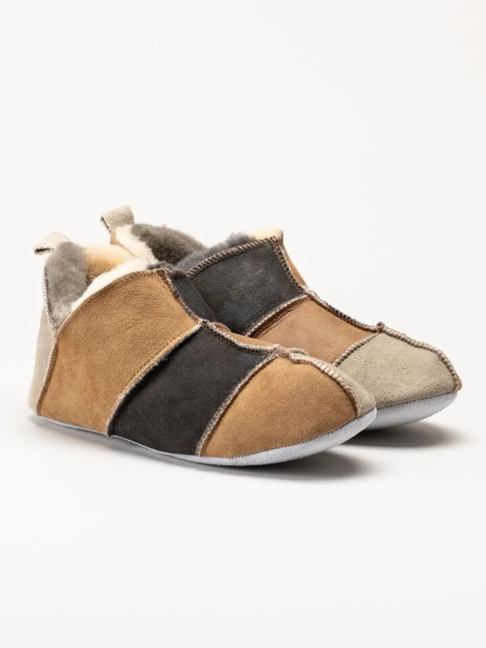 Shepherd - Nora - Multifärgade slip on fårskinnstofflor