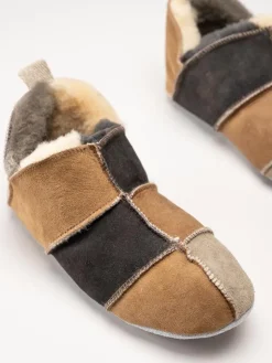 Shepherd - Nora - Multifärgade slip on fårskinnstofflor