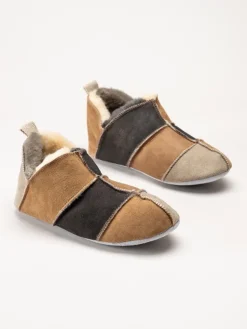 Shepherd - Nora - Multifärgade slip on fårskinnstofflor