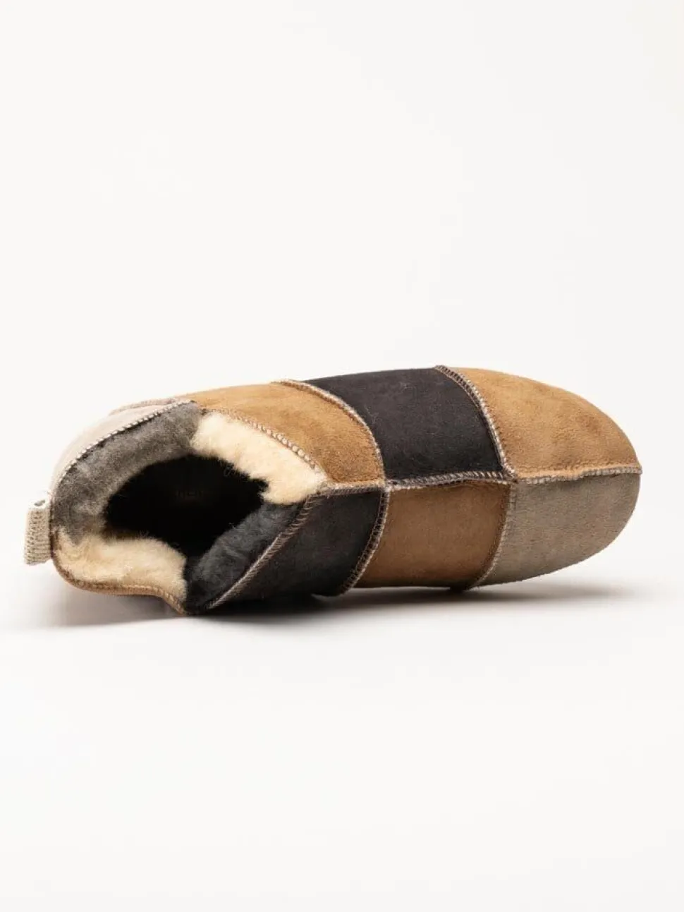 Shepherd - Nora - Multifärgade slip on fårskinnstofflor
