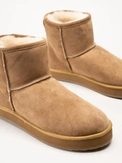 Shepherd - Paris - Ljusbruna fårskinnsfodrade boots
