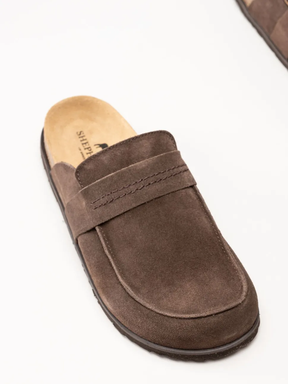 Shepherd - Petra - Mörkbruna slip in tofflor