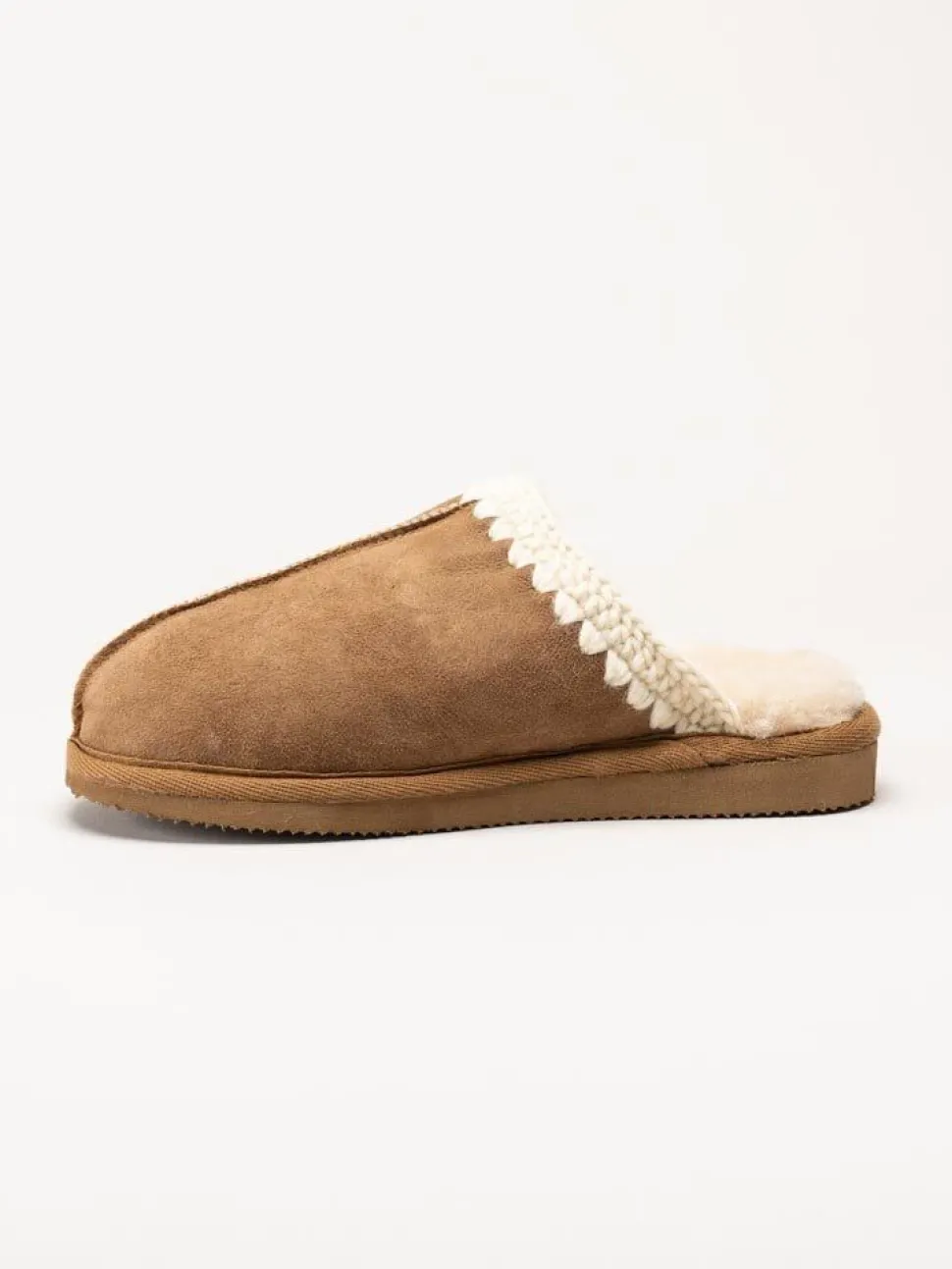 Shepherd - Selina - Bruna slip in fårskinnstofflor
