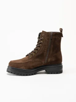 Shoedesign Copenhagen - Aspen Lace S - Mörkbruna snökänga i mocka