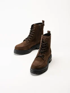 Shoedesign Copenhagen - Aspen Lace S - Mörkbruna snökänga i mocka