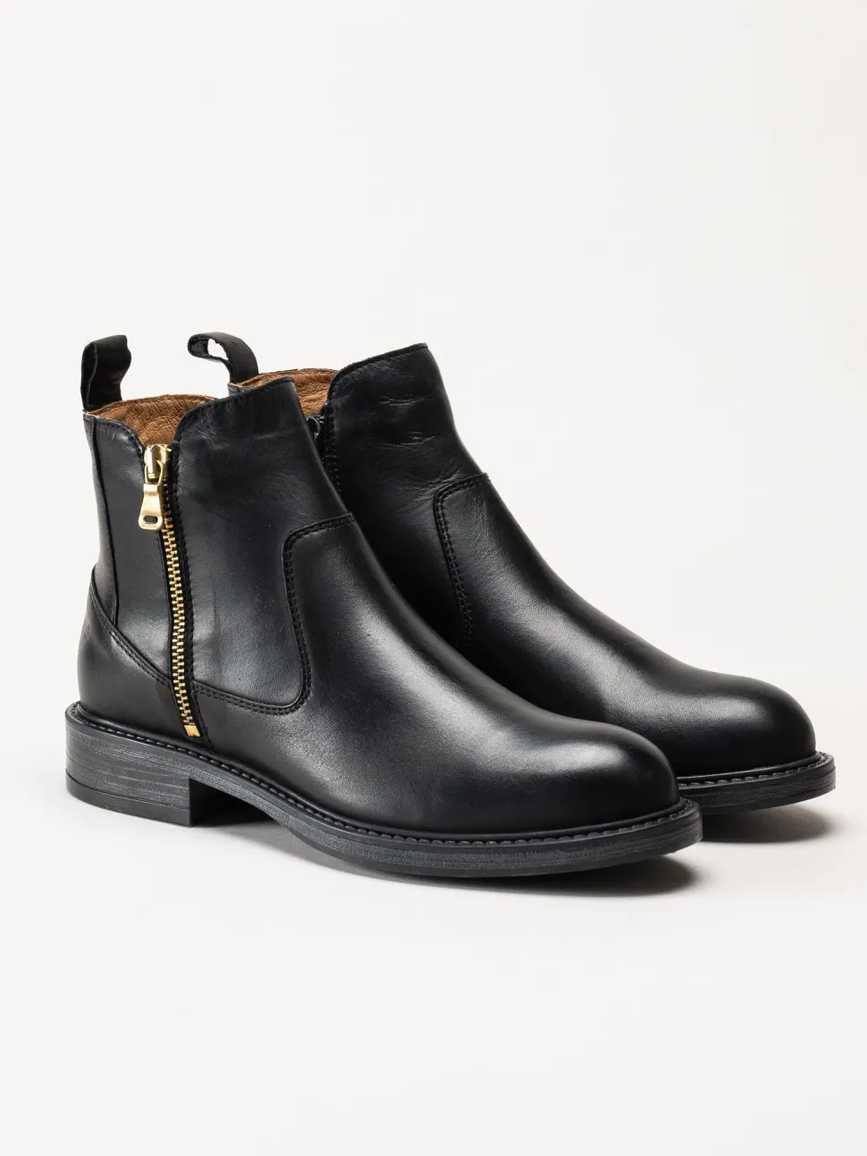 Shoedesign Copenhagen - Claudia - Svarta boots i skinn
