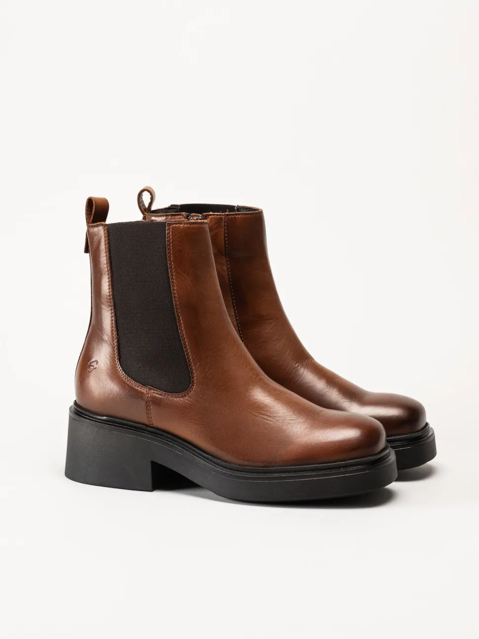 Shoedesign Copenhagen - Saddle - Bruna chelsea boots i skinn