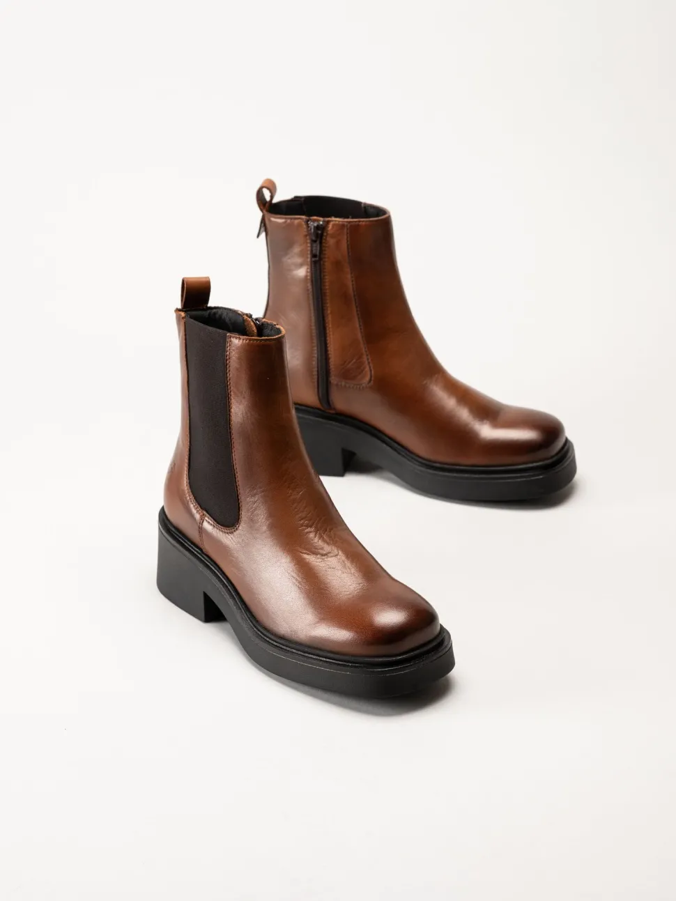 Shoedesign Copenhagen - Saddle - Bruna chelsea boots i skinn