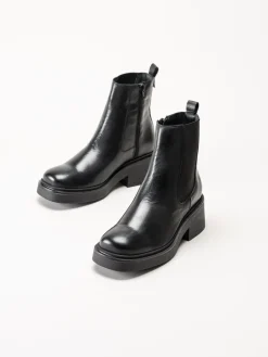 Shoedesign Copenhagen - Saddle - Svarta chelsea boots i skinn