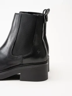 Shoedesign Copenhagen - Saddle - Svarta chelsea boots i skinn