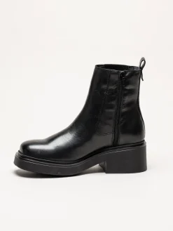 Shoedesign Copenhagen - Saddle - Svarta chelsea boots i skinn