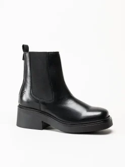 Shoedesign Copenhagen - Saddle - Svarta chelsea boots i skinn