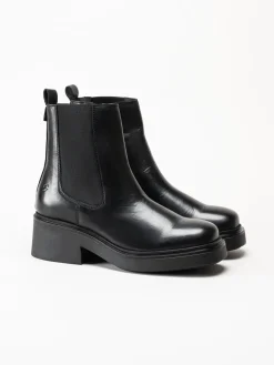 Shoedesign Copenhagen - Saddle - Svarta chelsea boots i skinn