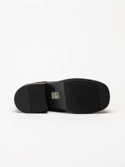 Shoedesign Copenhagen - Saddle - Mörkbruna chelsea boots i mocka