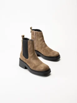 Shoedesign Copenhagen - Saddle - Bruna chelsea boots i mocka
