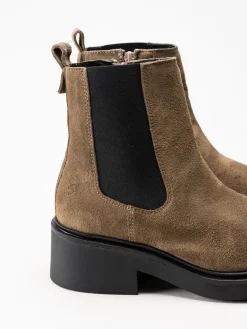Shoedesign Copenhagen - Saddle - Bruna chelsea boots i mocka