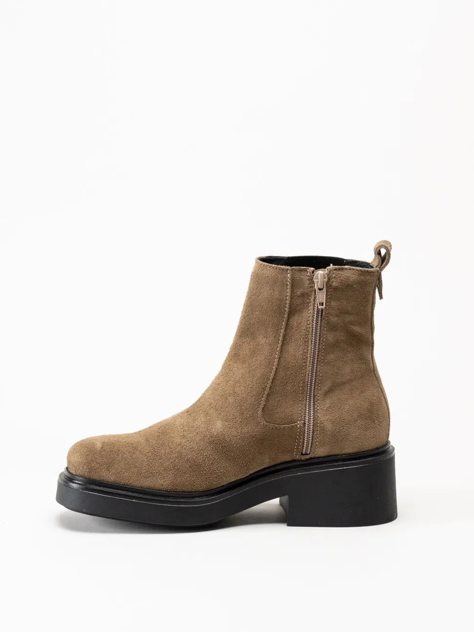 Shoedesign Copenhagen - Saddle - Bruna chelsea boots i mocka