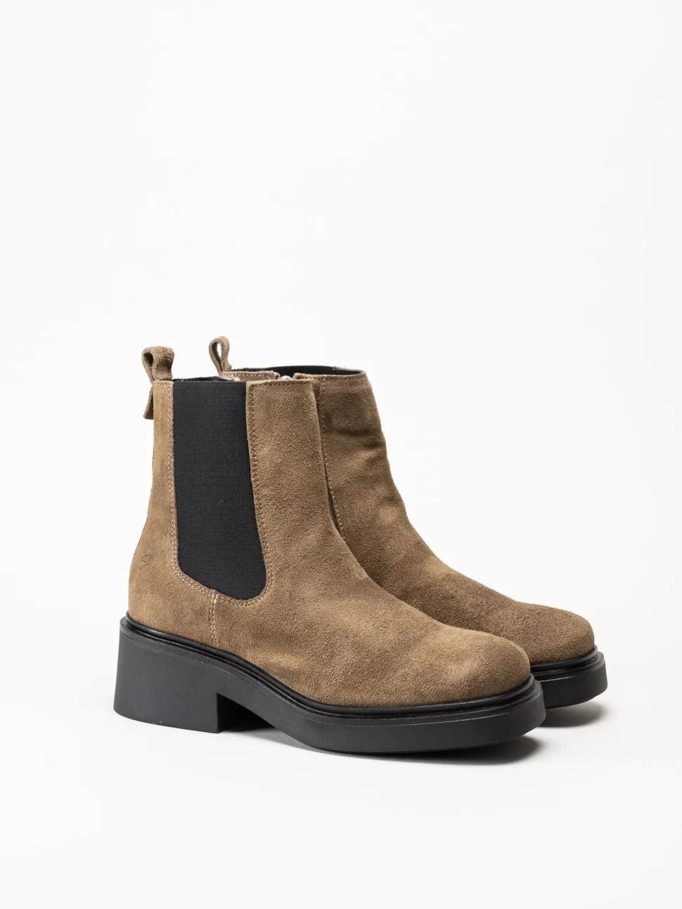 Shoedesign Copenhagen - Saddle - Bruna chelsea boots i mocka