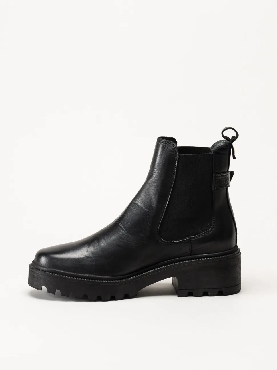 Shoedesign Copenhagen - Sarah - Svarta chelsea boots i skinn