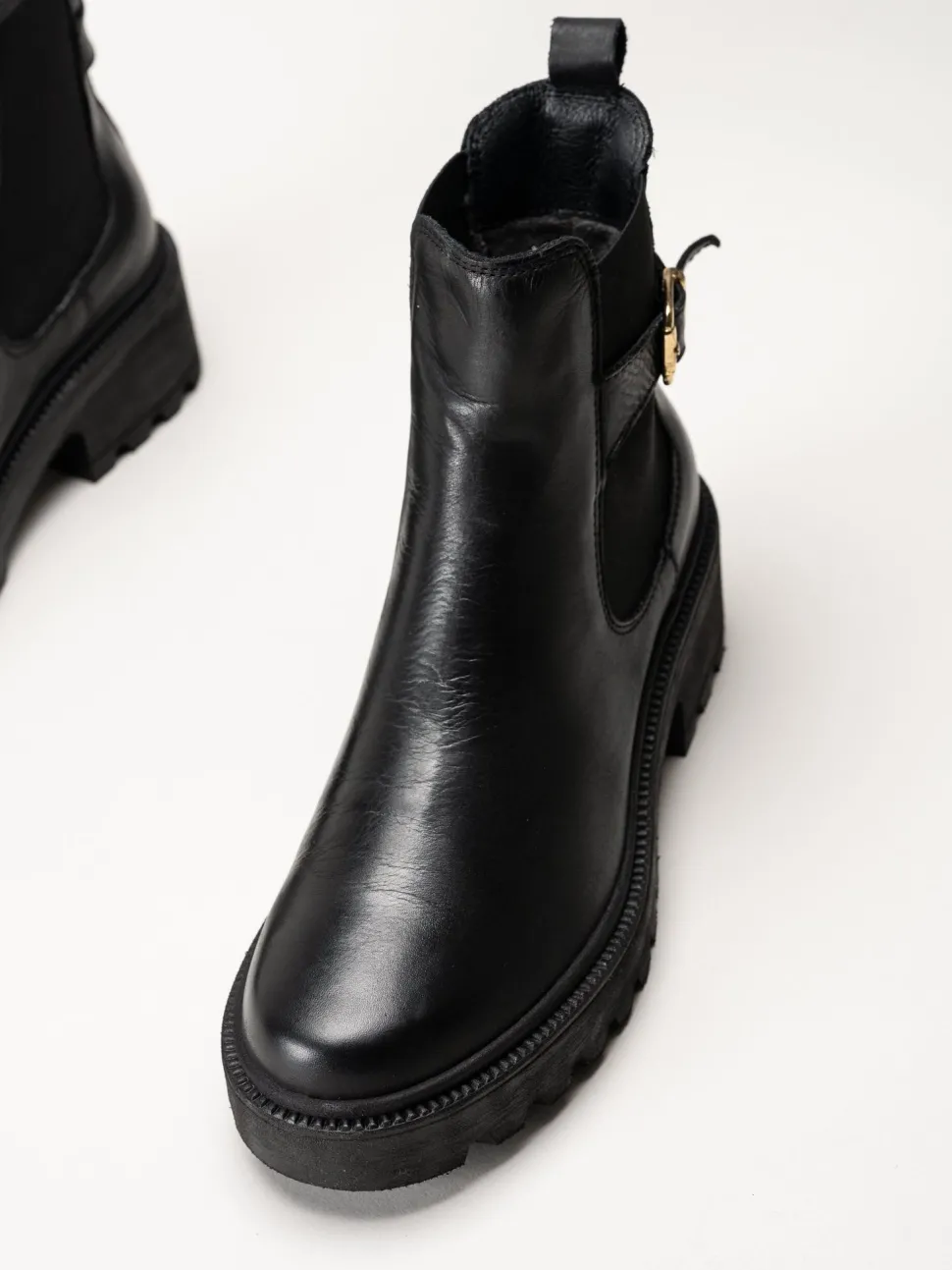 Shoedesign Copenhagen - Sarah - Svarta chelsea boots i skinn