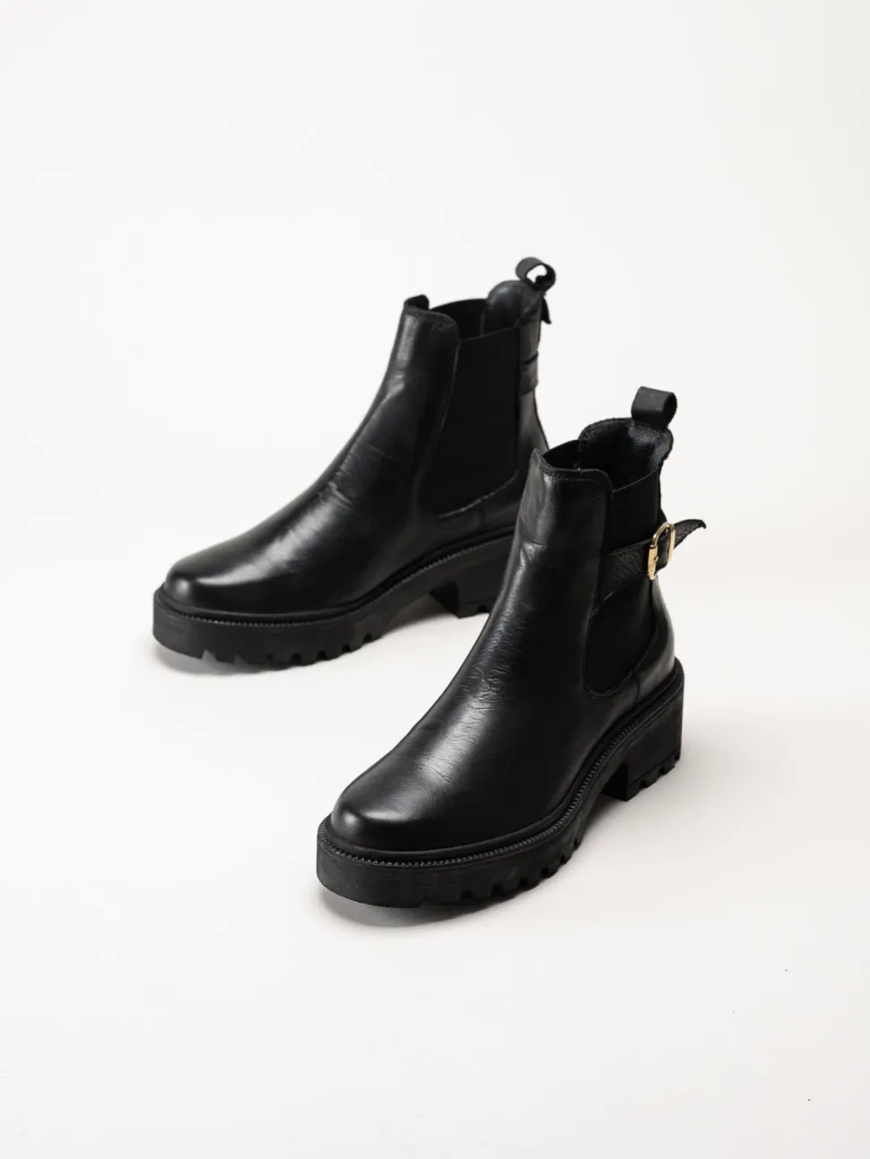 Shoedesign Copenhagen - Sarah - Svarta chelsea boots i skinn