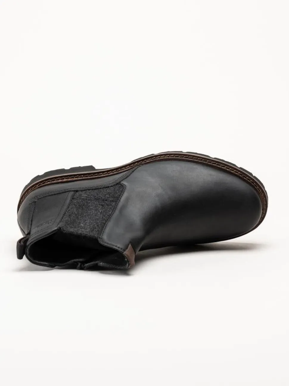 Sioux - Adalrik-715H - Svarta chelsea boots i oljat skinn