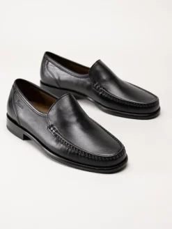 Sioux - Carol - Svarta loafers i skinn