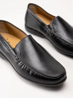 Sioux - Gion - Svarta loafers i skinn