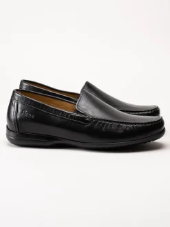 Sioux - Gion - Svarta loafers i skinn