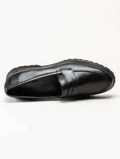 Sioux - Meredith - Svarta loafers i skinn