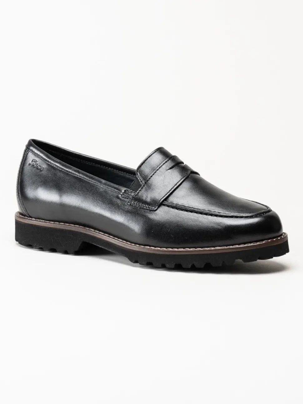 Sioux - Meredith - Svarta loafers i skinn