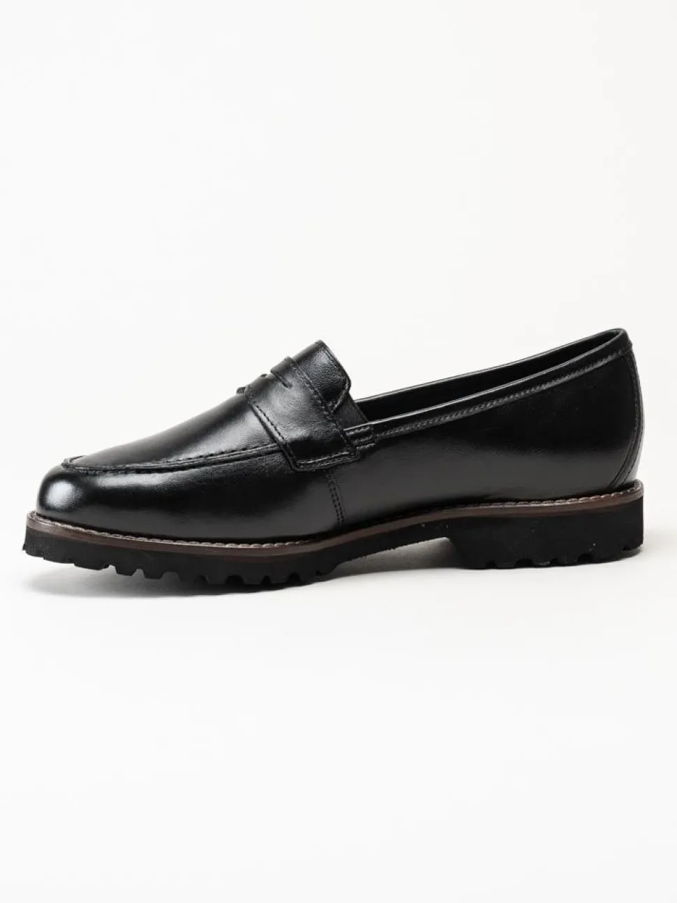 Sioux - Meredith - Svarta loafers i skinn