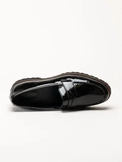 Sioux - Meredith - Svarta loafers i lack