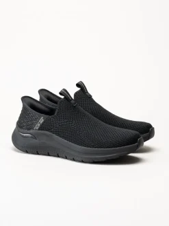 Skechers - Arch Fit 2.0 Crayn - Svarta slip-ins sneakers i mesh