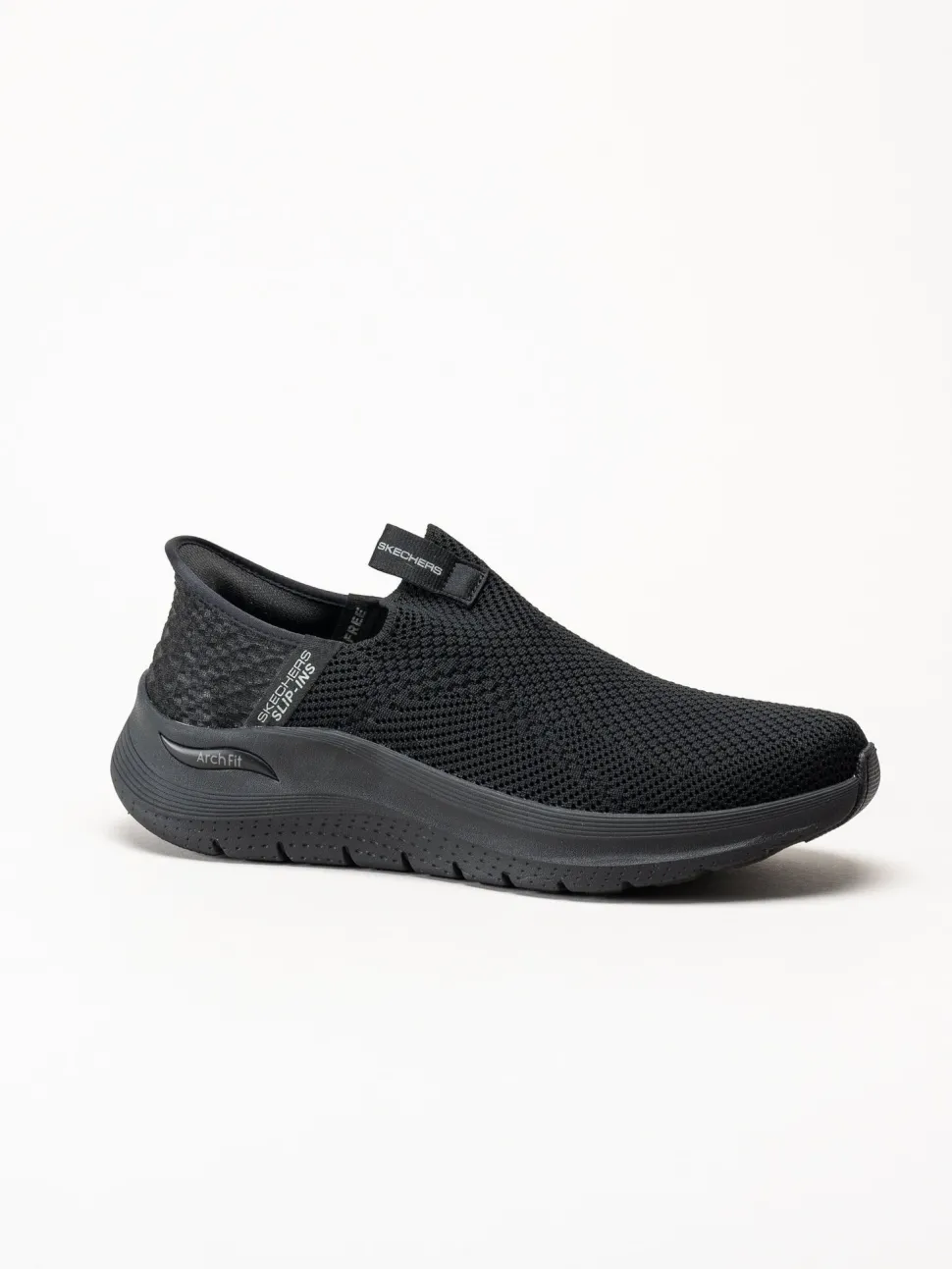 Skechers - Arch Fit 2.0 Crayn - Svarta slip-ins sneakers i mesh
