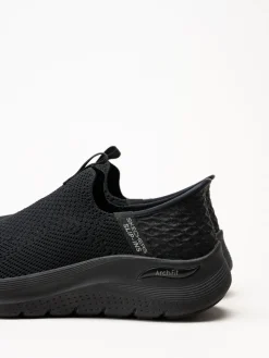 Skechers - Arch Fit 2.0 Crayn - Svarta slip-ins sneakers i mesh