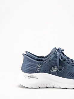 Skechers - Arch Fit 2.0 - Marinblå slip-ins sneakers i mesh