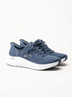 Skechers - Arch Fit 2.0 - Marinblå slip-ins sneakers i mesh